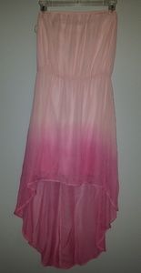 Blush to pink faded dress